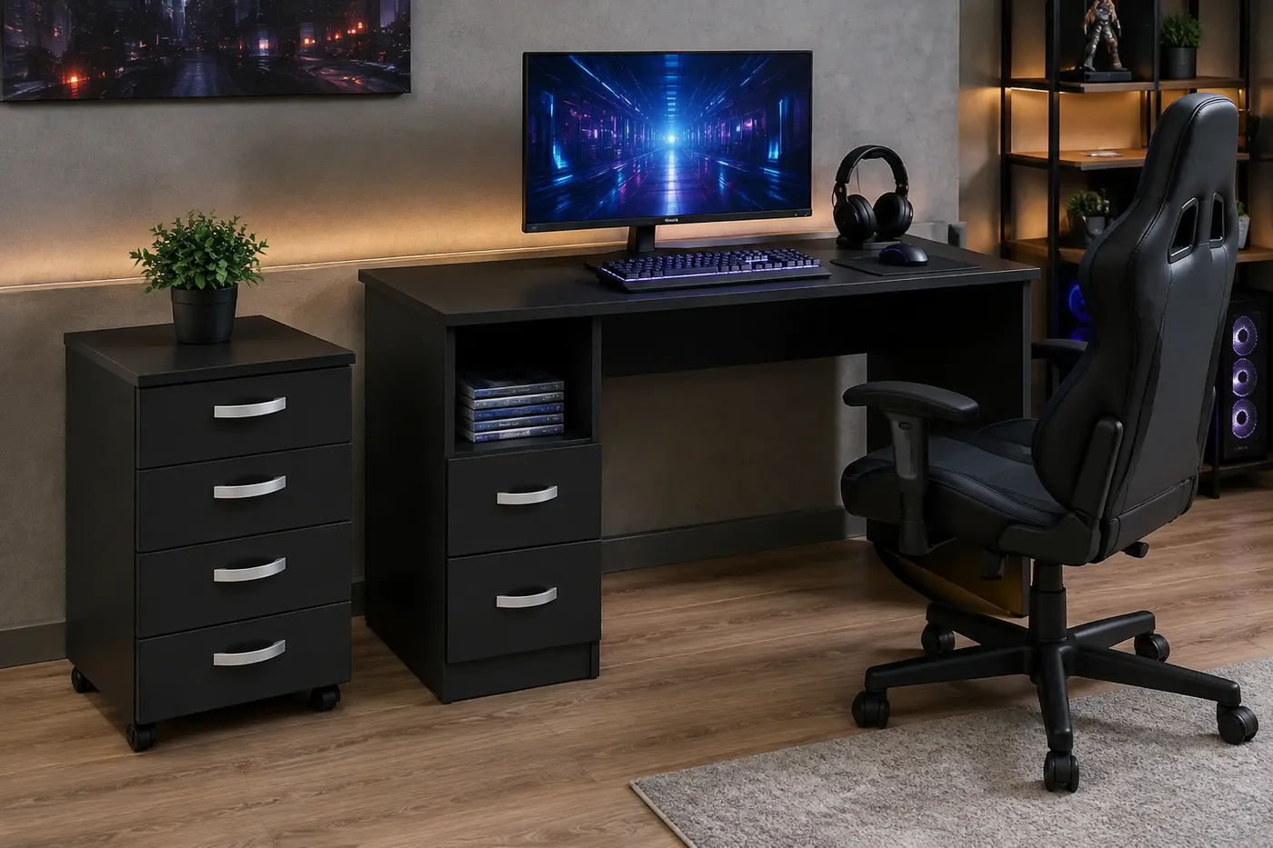Mesa gamer — aplicação em ambiente