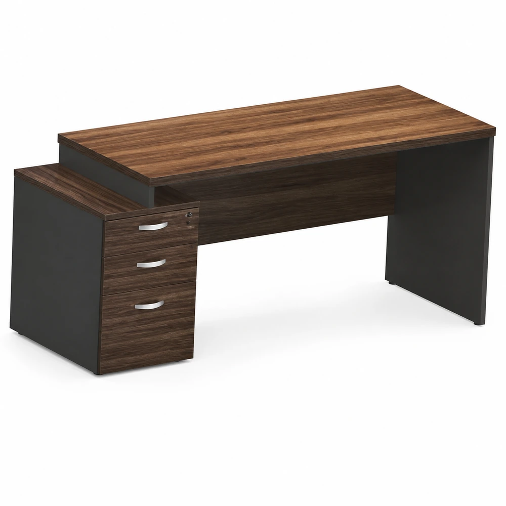 Mesa pedestal 3 gavetas