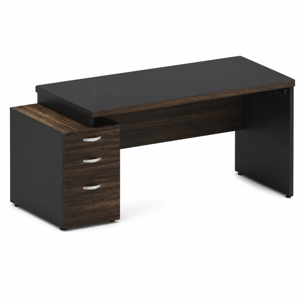 Mesa pedestal 3 gavetas