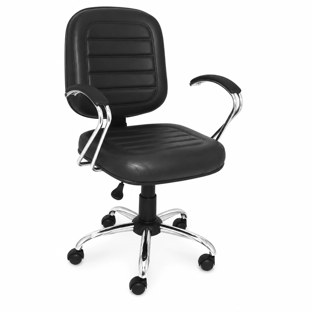 Cadeira Diretor com base cromada
