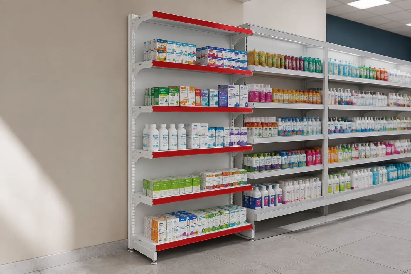 Gôndola inicial FIT 30 parede — aplicação em ambiente