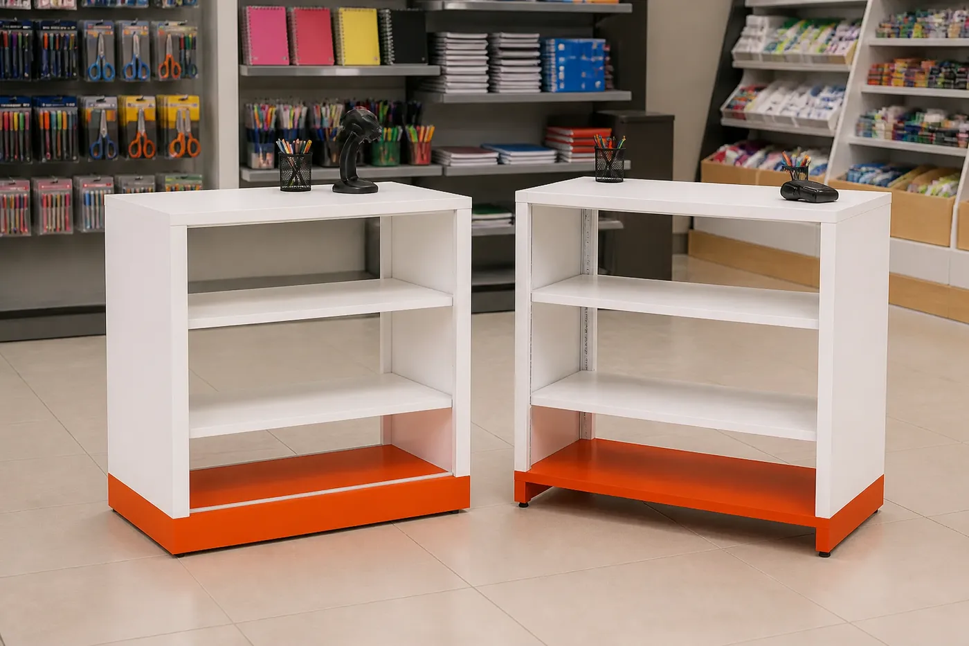Balcão comercial aberto — aplicação em ambiente